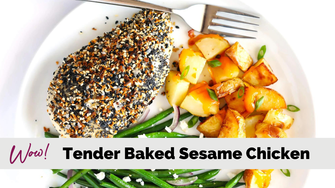 Tender Baked Sesame Chicken Stacey Hawkins