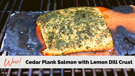 Cedar Plank Salmon with Lemon Dill Crust an EZ Lean and Green Optavia Recipe