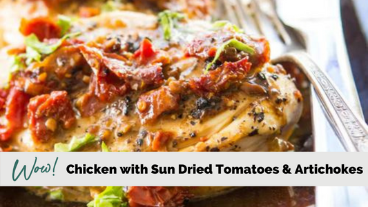 Chicken with Sun Dried Tomatoes & Artichokes (slow cooker)