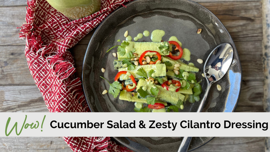 Cucumber Salad with Zesty Cilantro Dressing