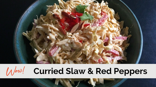 Curry Slaw with Red Bell Pepper