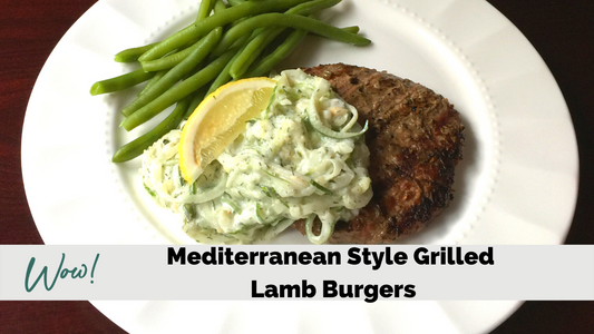 Mediterranean Style Grilled Lamb Burgers