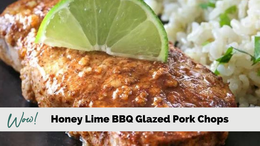 Honey Lime BBQ Glazed Pork Chops