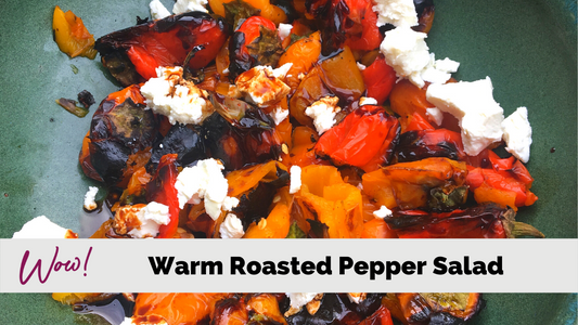 Warm Roasted Pepper Salad- a Lean and Green Recipe