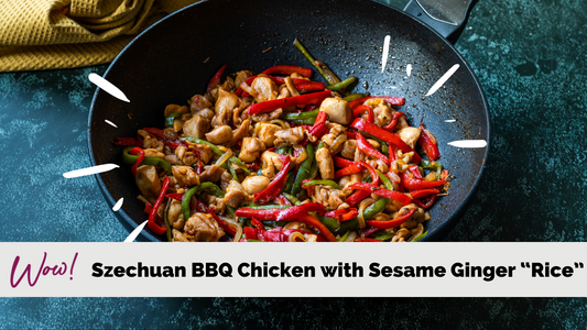 Szechuan BBQ Chicken with Sesame Ginger “Rice”
