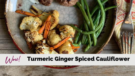 Turmeric Ginger Spiced Cauliflower