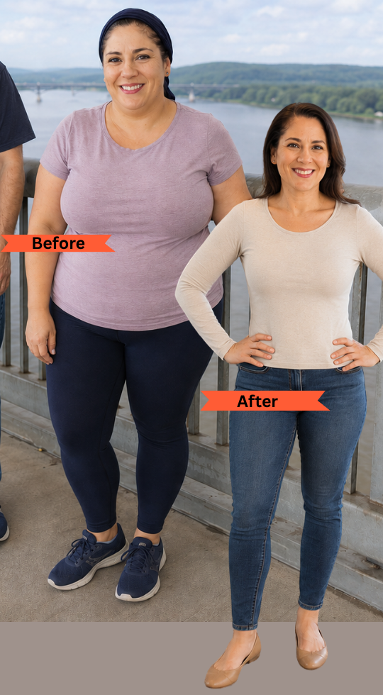 Before and after transformation