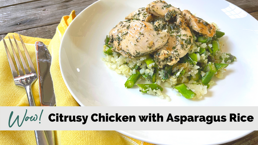 Citrusy Chicken and Asparagus Rice