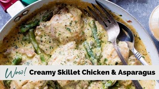 Creamy Skillet Chicken and Asparagus