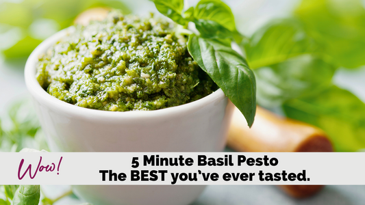 5 Minute Pesto- the BEST you've ever tasted!