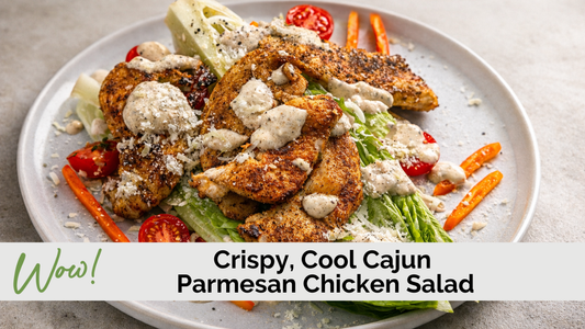 Crispy, Cook Cajun Parmesan Chicken Salad