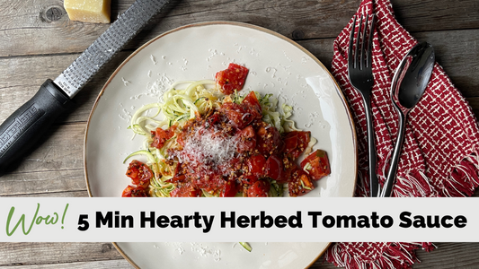 5 Minute Hearty Herbed Tomato Sauce