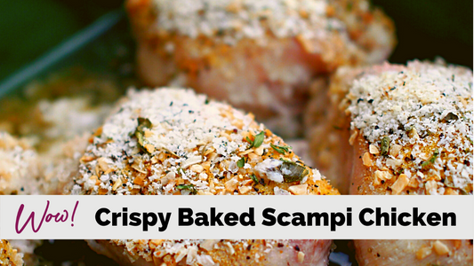 Lean and Green Crispy Baked Scampi Chicken