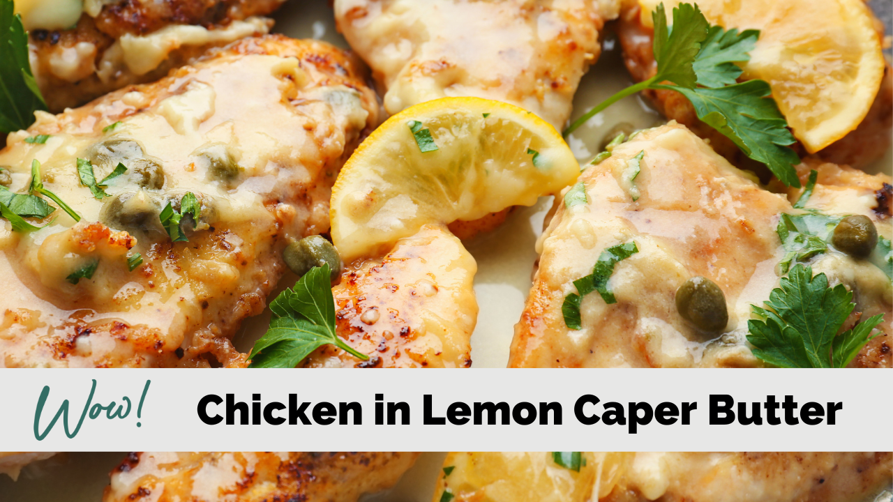 Chicken with Lemon Caper Butter Sauce (Instant Pot Lean and Green Reci