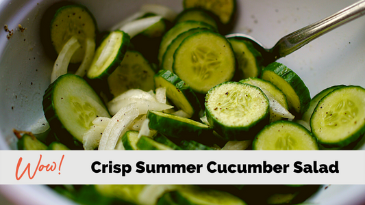 Crisp Summer Cucumber Salad- a Lean and Green Recipe