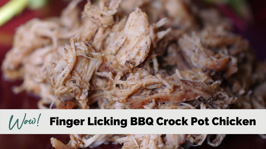 Finger Licking BBQ Crock Pot Chicken- Lean & Green Recipe