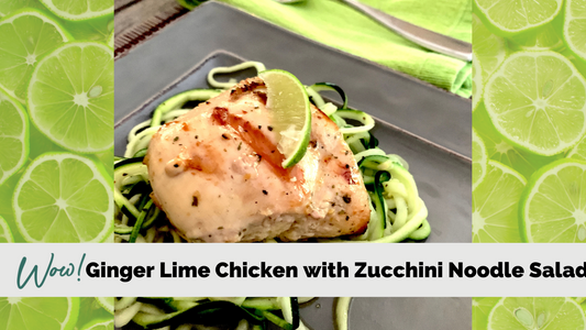 Ginger Lime Chicken and Zoodles