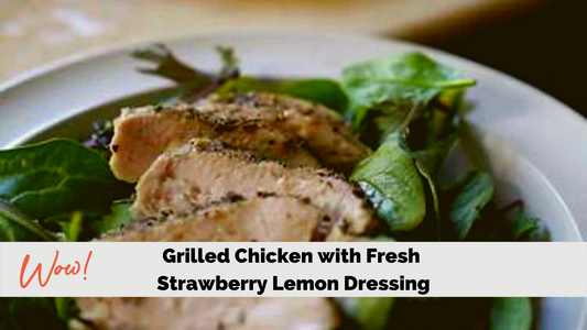 Grilled Chicken with Fresh Strawberry Lemon Dressing a Lean and Green Recipe