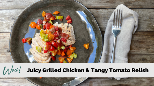 Juicy Grilled Chicken with Tangy Tomato Relish