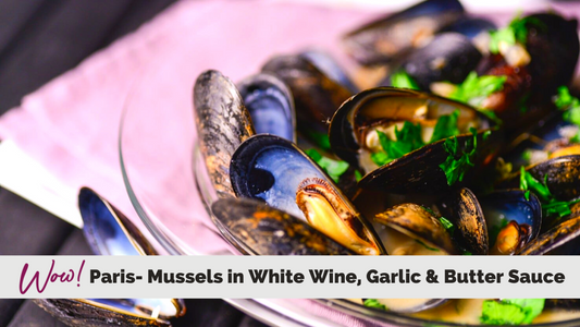 Mussels in White Wine Butter Garlic Sauce