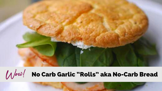 Lean and Green No Carb Garlic “Rolls” aka No-Carb Bread