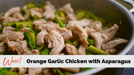 Orange Garlic Chicken with Asparagus (Lean and Green / Optavia Recipes friendly)