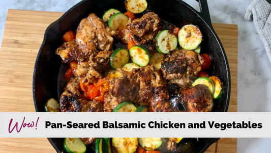 Pan Seared Balsamic Chicken and Vegetables