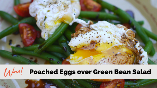 Poached Eggs over Green Bean Salad a Lean and Green Recipe