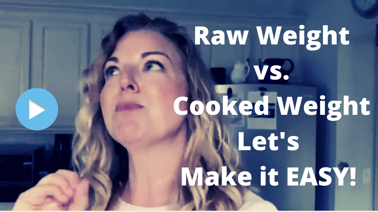 Raw vs Cooked Weights for Meats Stacey Hawkins