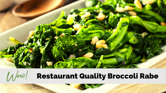 Restaurant Quality Broccoli Rabe with Garlic