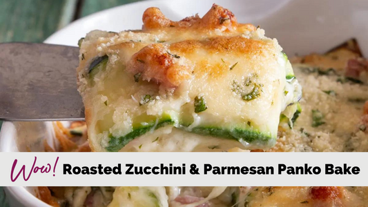 Roasted Zucchini with Parmesan Panko