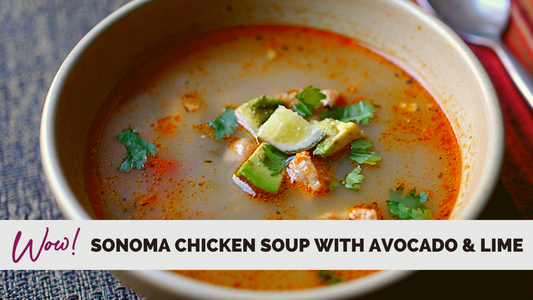 Sonoma Chicken Soup with Avocado & Lime (a Lean and Green Recipe)