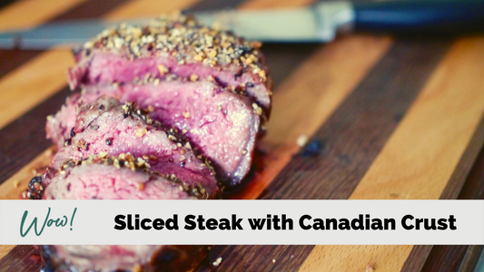 Sliced Steak with Canadian Crust