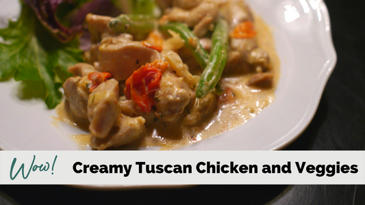 Creamy Tuscan Chicken and Veggies- a Lean and Green Recipe