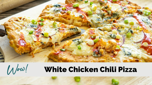 Low Carb White Chicken Chili Pizza