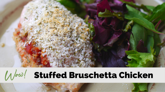 Stuffed Bruschetta Chicken - a Lean and Green Recipe