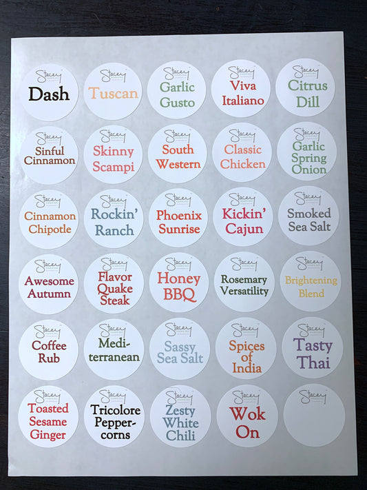 Top Labels for Spice Tins