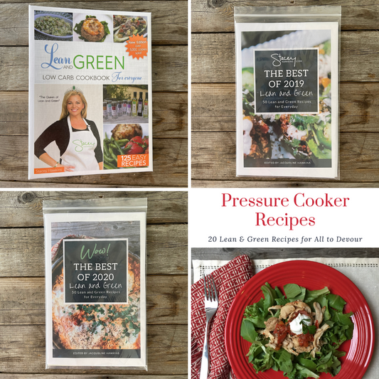 Lean and Green Recipes Bundle (Cookbook, '19 & '20 Inserts + Pressure Cooker Download)